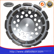 180mm Double Row Cup Wheel for Stone and Concrete